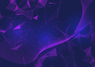 Geometrik Dijital Arkaplan Grafiği