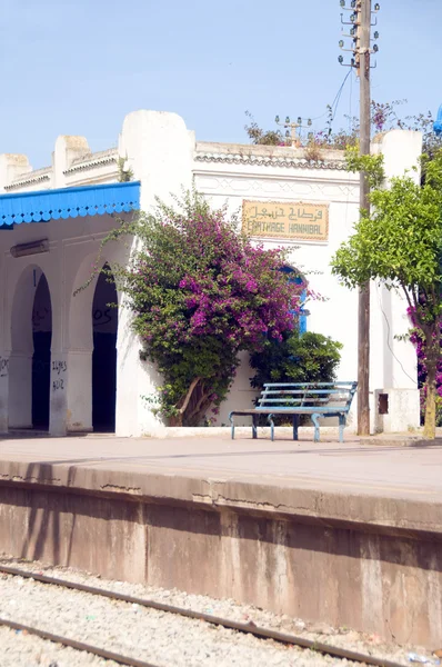 Architecture Carthage Hannibal train station Tunisia — Stock Photo, Image