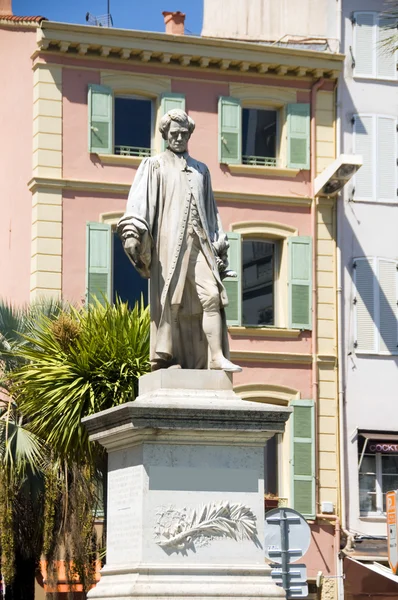 Άγαλμα κυρίου brougham Κάννες Γαλλίας — Φωτογραφία Αρχείου