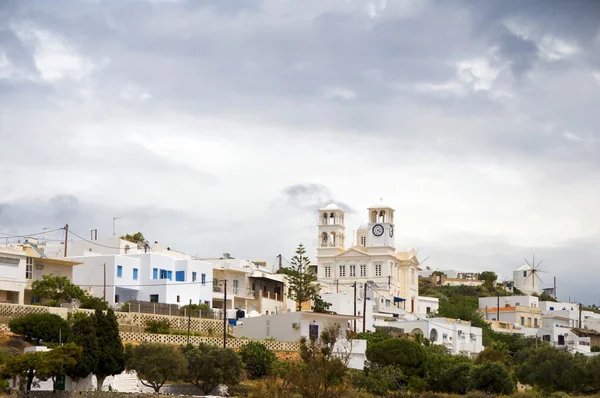 Tarihi şehir plaka milos Kiklad Adaları Yunan Adası Yunanistan — Stok fotoğraf