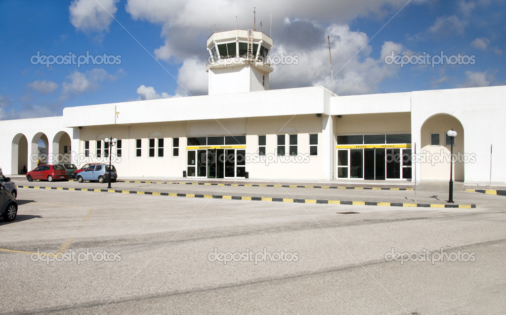 airport Milos Cyclades Greek Island Greece