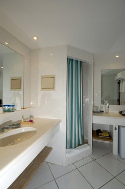 resort luxury bathroom clipart