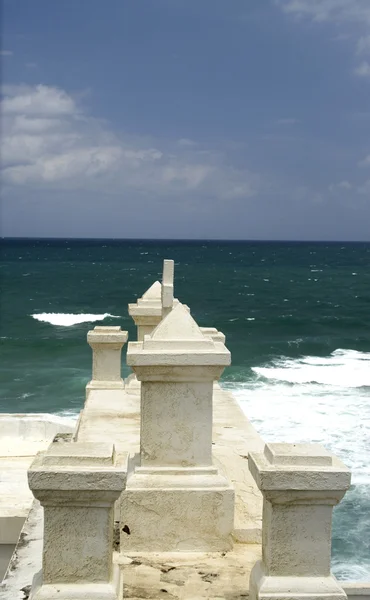 Toit de la chapelle au cementario de san juan — Photo