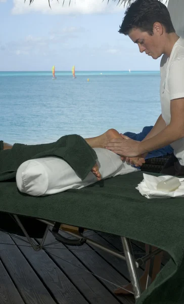 Massage by the sea — Stock Photo, Image