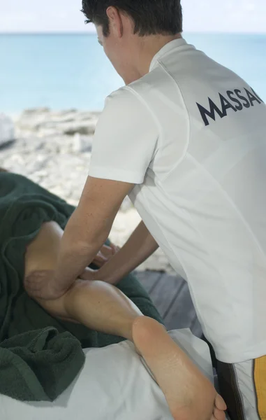 Massage door de zee — Stockfoto
