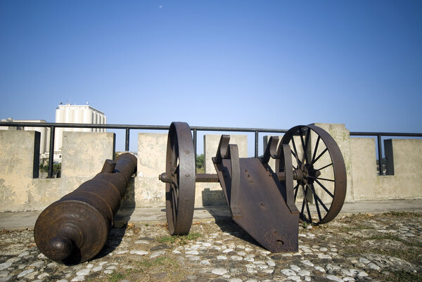 Santo domingo Dominican republic cannons on las damas
