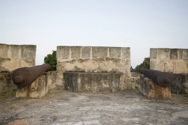 Cannons at fortaleza — Stock Photo, Image