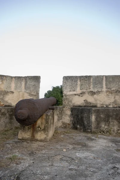 Cannon at fortaleza — Stock Photo, Image