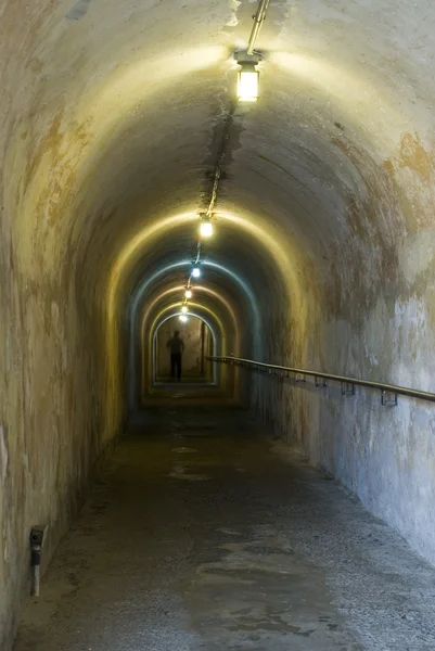 Tunnel all'interno del forte san cristobal san juan — Foto Stock