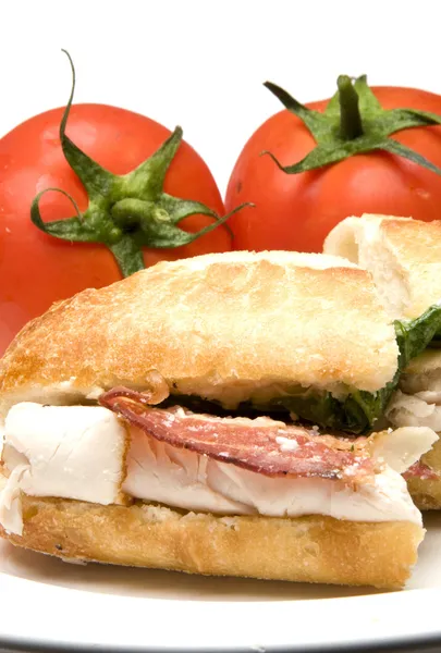 Gurme tavuklu sandviç — Stok fotoğraf