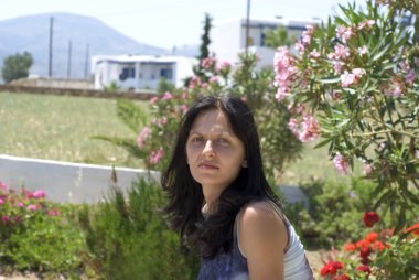 güzel kadın Yunan Adaları
