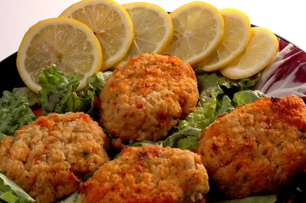 Crab cakes — Stock Photo, Image