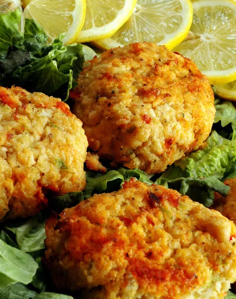 Crab cakes — Stock Photo, Image