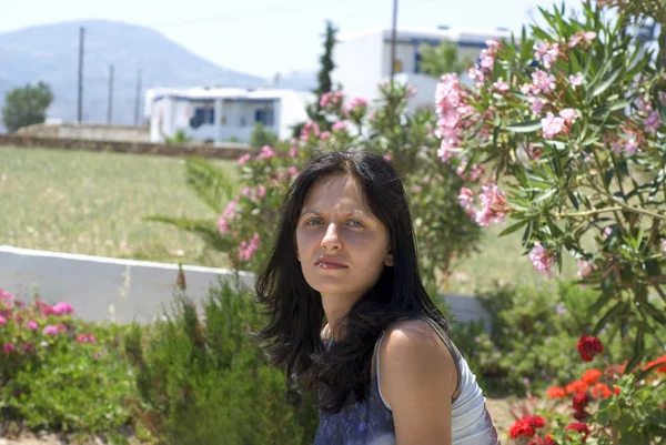 Wanita cantik pulau Yunani — Stok Foto