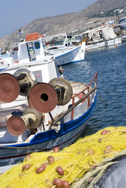 Fischerboote griechische Inseln — Stockfoto