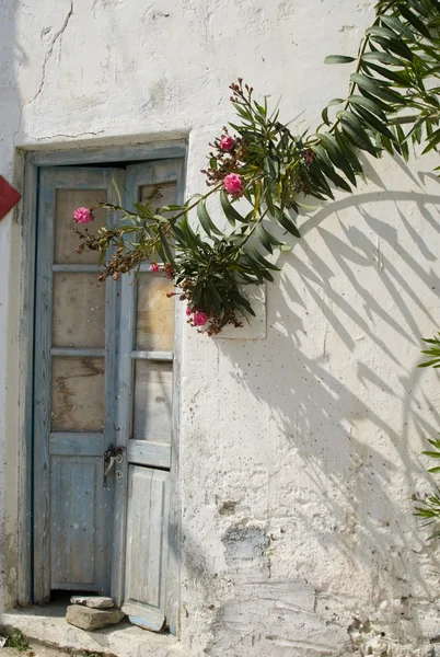 Ilha grega cena de rua — Fotografia de Stock