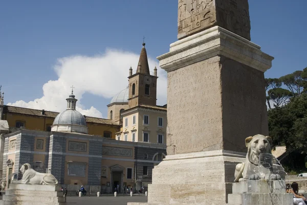 Piazza del popolo Rom — Stockfoto