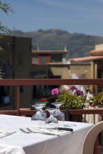 Ristorante taormina sicliy — Foto Stock