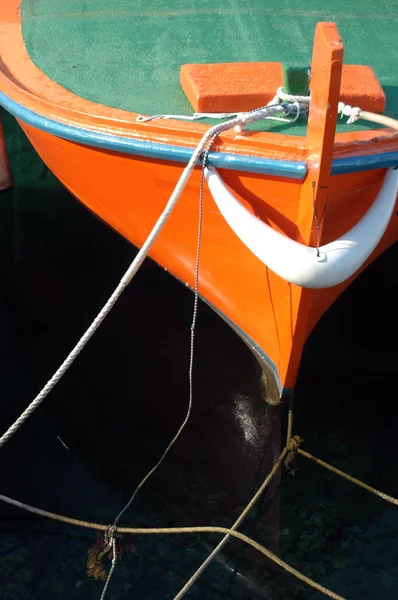 Orange boat — Stock Photo, Image