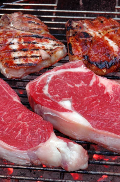 Steaks and chops — Stock Photo, Image