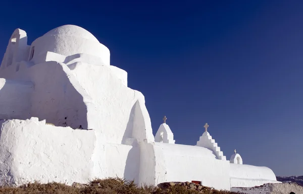 Griekse kerk mykonos — Stockfoto