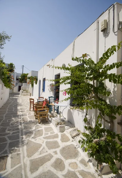 Greek island street scene — Stock Photo, Image