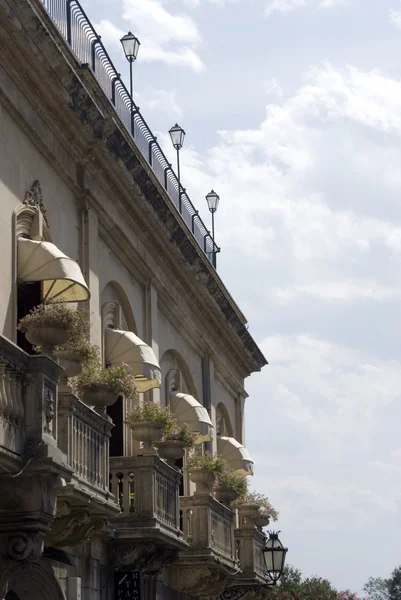 Arkitekturen taormina Sicilien — Stockfoto