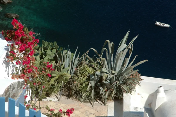 Yunan Adası manzaralı overlook — Stok fotoğraf