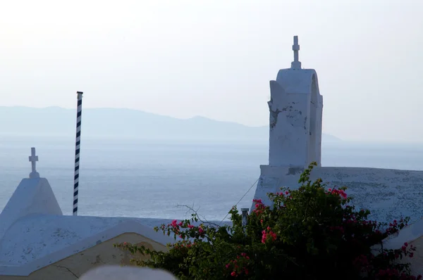 Santorini churches — Stock Photo, Image