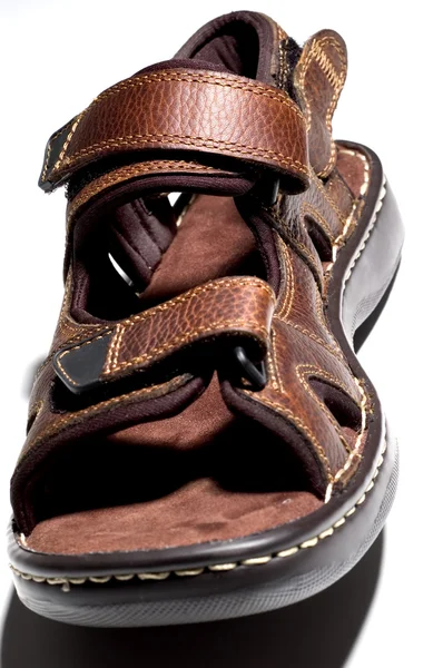 Brązowe sandały — Zdjęcie stockowe