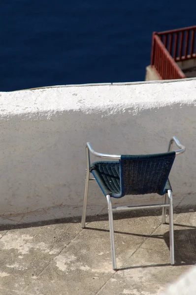 Krzesło santorini — Zdjęcie stockowe