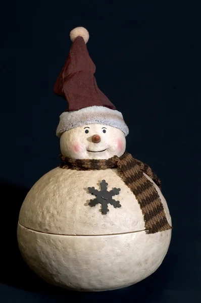 Ceramic snow man — Stock Photo, Image