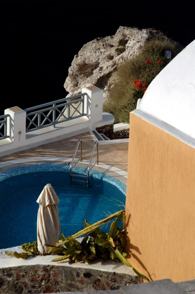 Villa with pool over sea — Stock Photo, Image