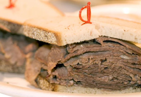 Brisket sandwich — Stock Photo, Image