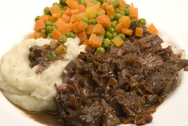 Yankee pot roast with gravy — Stock Photo, Image