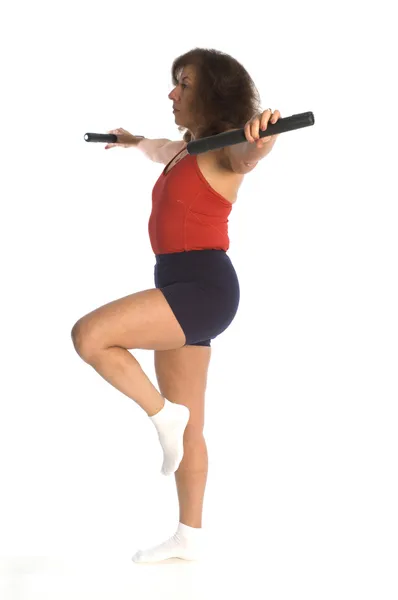 Woman exercising — Stock Photo, Image