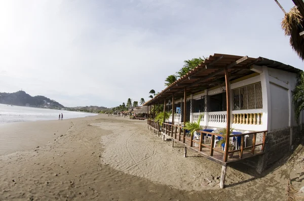 Typical beachfront restaurant san juan del sur nicaragua — Stock Photo, Image