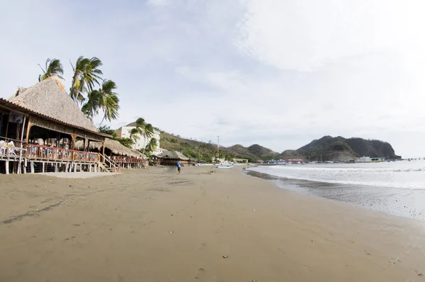 Typical beachfront restaurant san juan del sur nicaragua — Zdjęcie stockowe