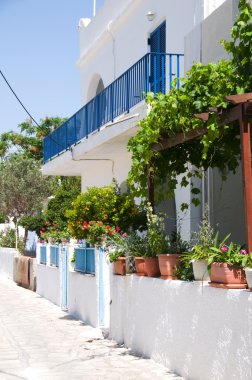 Yunan Adası sokak sahnesi