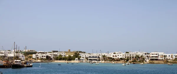Vista panoramica del porto antiparos isola di cicladi Grecia — Foto Stock