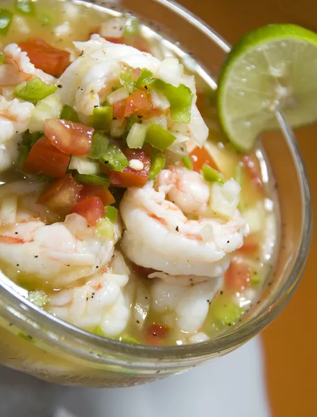 Camarão fresco ceviche nicarágua américa central — Fotografia de Stock