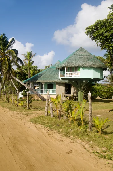 비치 하우스 옥수수 섬 니카라과 — 스톡 사진