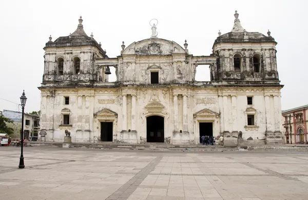 Cathedral of mary's assumption leon nicaragua — Stock Photo, Image