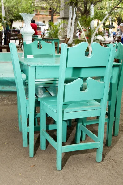 Typowych restauracji kawiarni ulicy granada Nikaragui — Zdjęcie stockowe