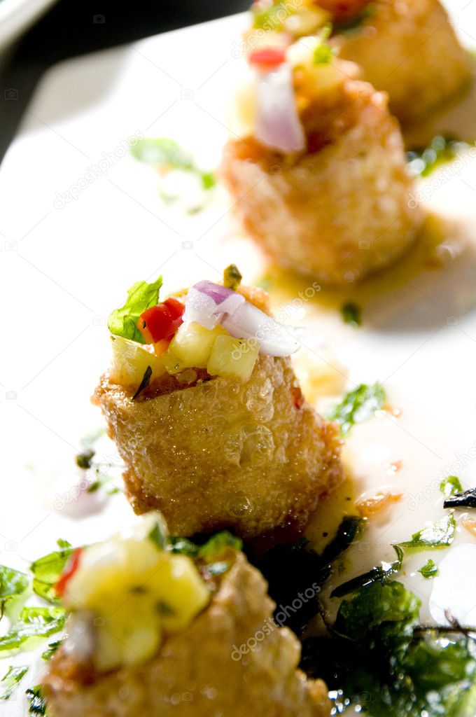 Thai crab cakes appetizer — Stock Photo © rjlerich 13075874