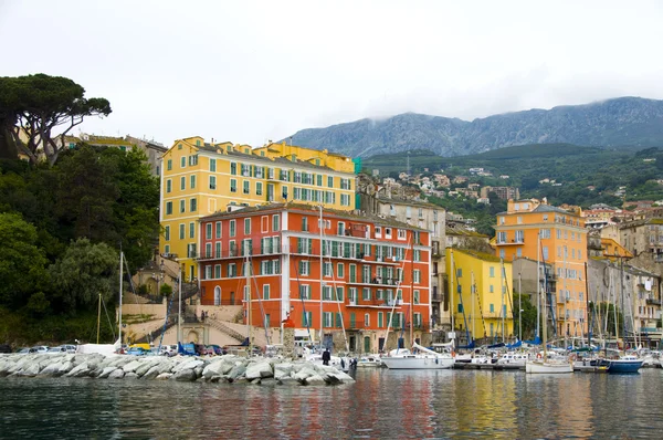 Gammalt port bastia, Korsika, Frankrike — Stockfoto