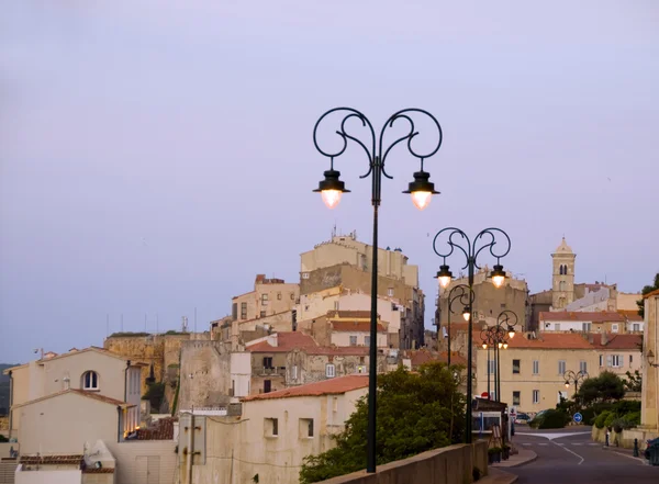 Medieval architecture in the Citadel Old town Upper city Bonifac — Stock Photo, Image