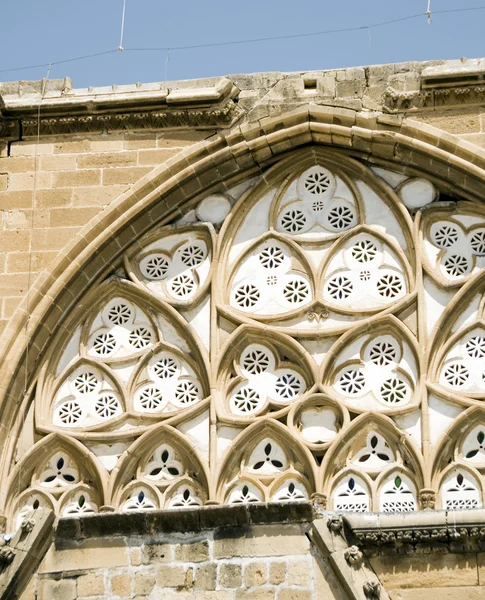 Mešita selimiye detail katedrála st. sophia lefkosia, Kypr — Stock fotografie