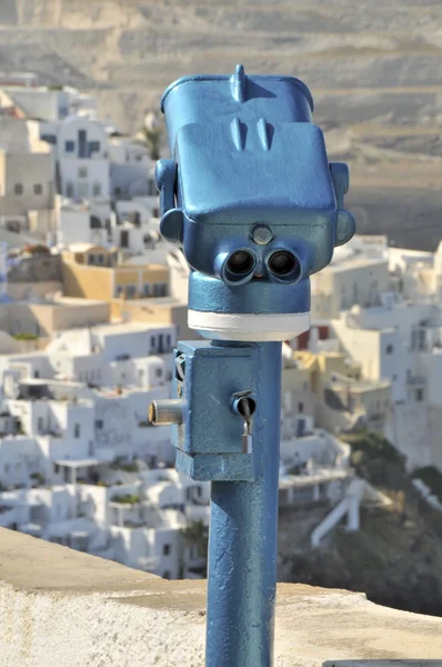 Estación de observación sobre santorini isla griega —  Fotos de Stock