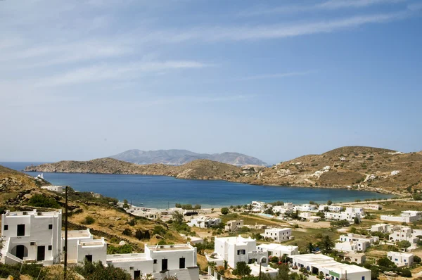 Panoramatický pohled cyclades řecký ostrov ios — Stock fotografie